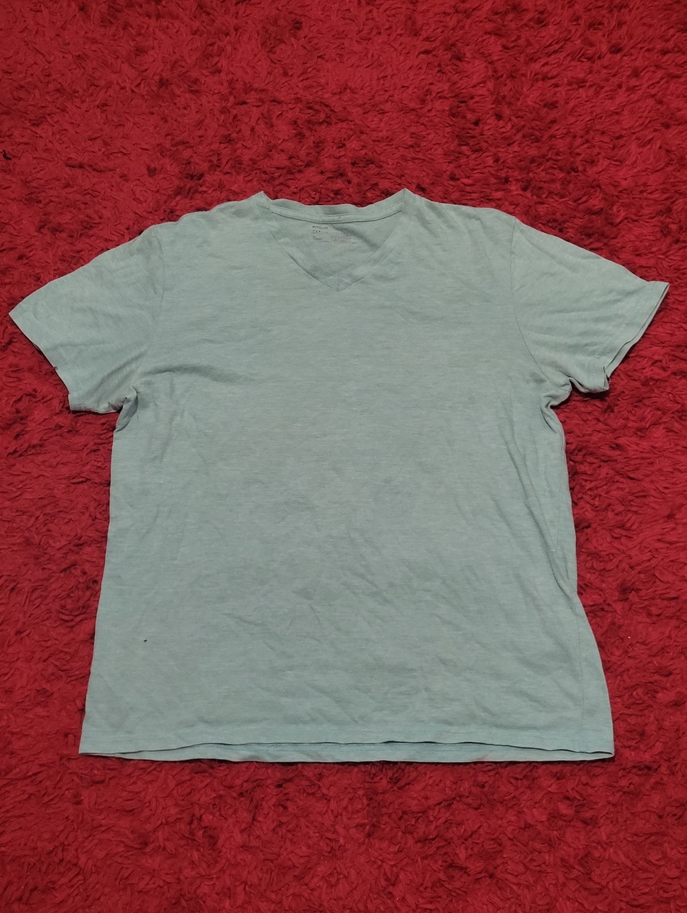 Baby Blue V-neck Tee Shirt Womens Size XL